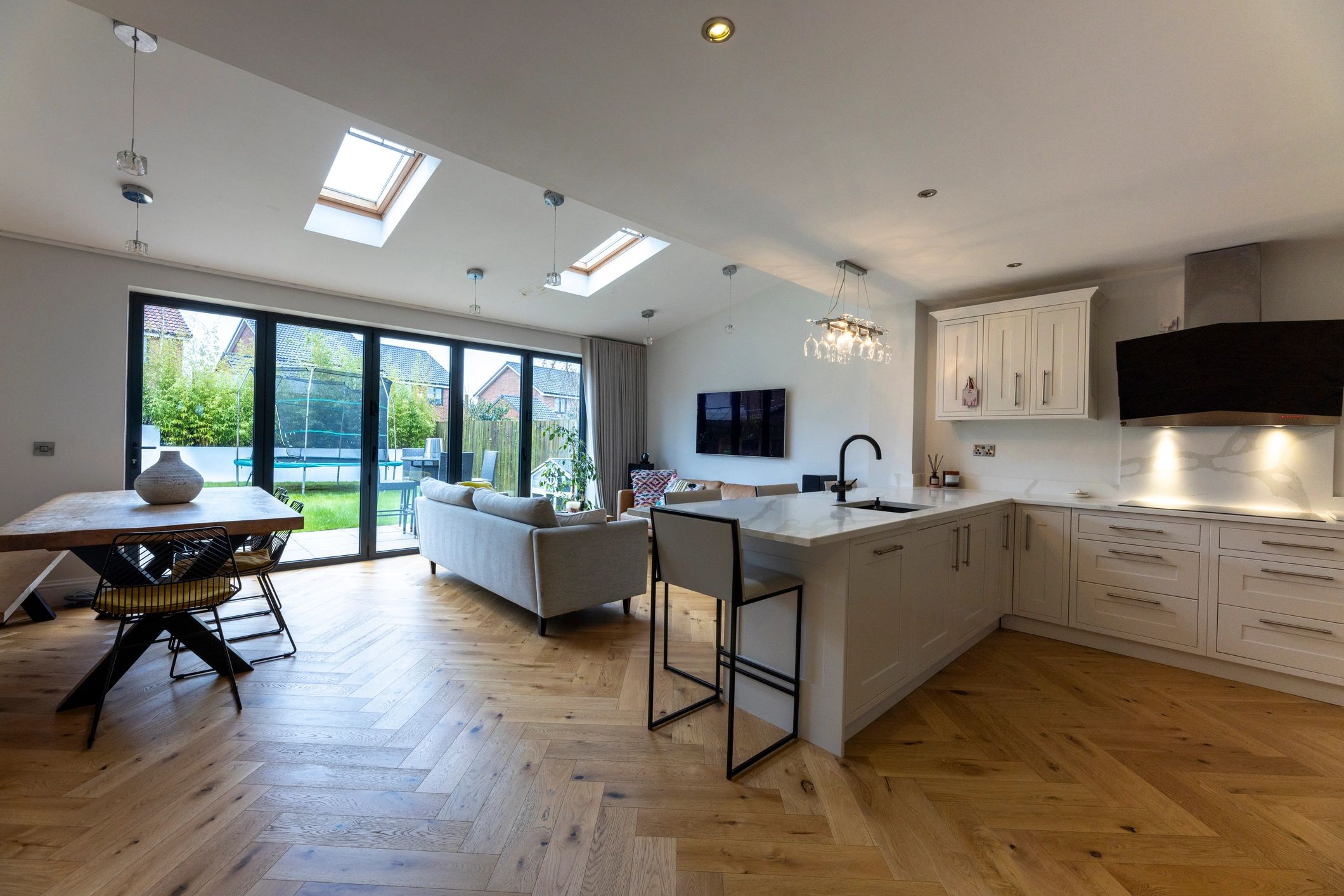 Open-concept luxury living and kitchen inspiration